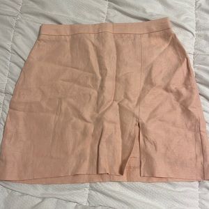 Aritzia Wilfred linen blend mini skirt